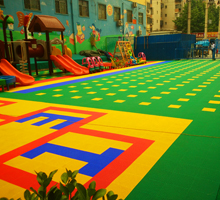 郑州市蓝图幼儿园悬浮地板案例